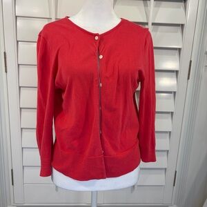 Chaps Pretty Red Cardigan